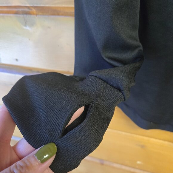 Stadium Athletics OSU Quarter Zip Mock Neck Long Sleeve Thumbholes Women's L - Picture 5 of 6